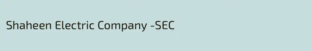 Shaheen Electric Company -SEC